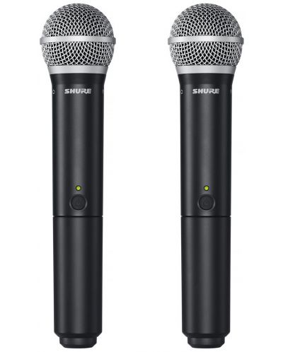 Sistem de microfoane fără fir Shure - BLX288E/PG58-T11, negru - 2