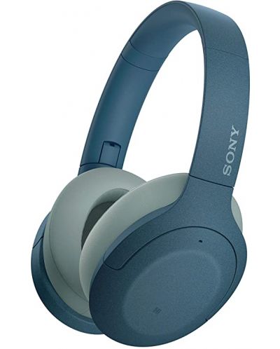 Casti wireless cu microfon Sony - WH-H910N, albastre - 1