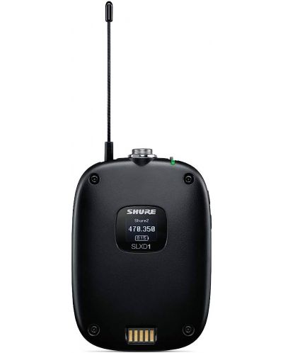 Sistem de microfon wireless Shure - SLXD14E-K59, negru - 4