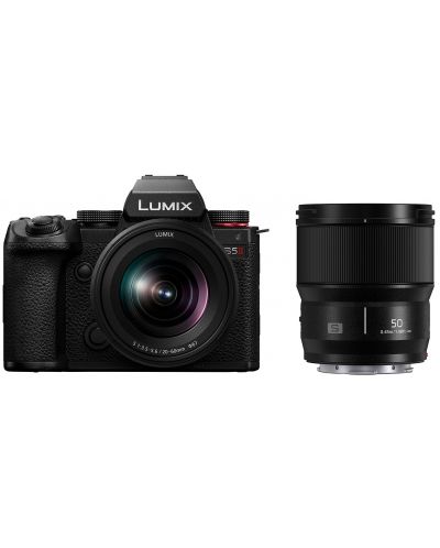 Aparat foto mirrorless Panasonic - Lumix S5 II + S 20-60mm + S 50mm - 1