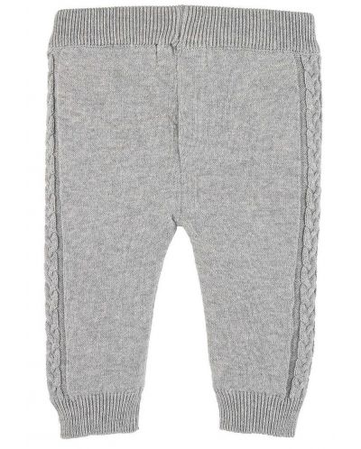 Pantaloni tricotati pentru bebelusi Sterntaler - 68 cm, 6 luni, gri - 2