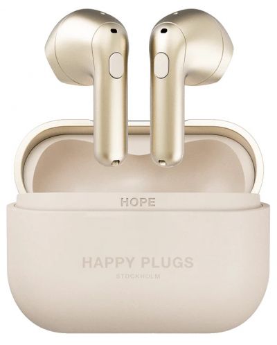 Căști wireless Happy Plugs - Hope, TWS, auriu - 1