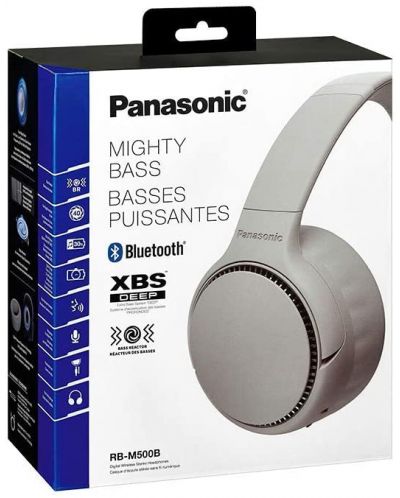 Casti wireless cu microfon Panasonic - RB-M500BE, albe - 3
