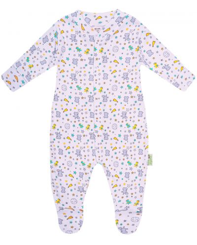 Salopetă pentru bebeluşi Bio Baby - 74 cm, 6-9 luni, multicolor - 1