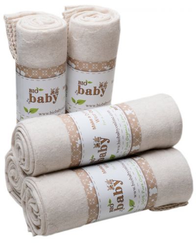 Păturică pentru bebeluși Bio Baby - Bumbac organic, 90 x 90 cm, bej - 2
