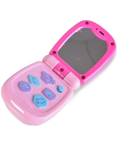 Jucarie pentru copii Moni Toys - Telefon cu capac, roz - 3