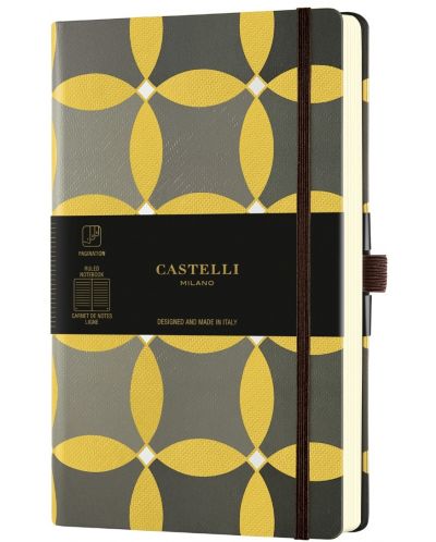 Бележник Castelli Oro - Circles, 9 x 14 cm, linii - 1