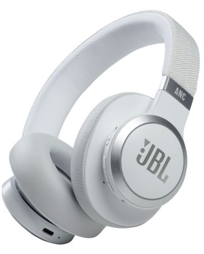 Căști wireless cu microfon JBL - Live 660NC, albe - 1
