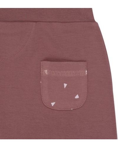 Pantaloni pentru copii Lassig - 50-56 cm, 0-2 luni, roșu închis - 3
