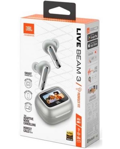 Căști wireless JBL - Live Beam 3, TWS, ANC, argintii - 5