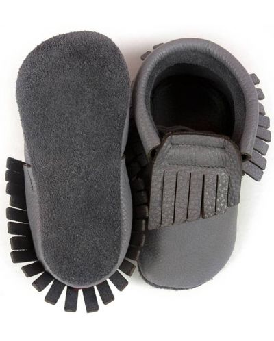 Pantofi pentru bebeluşi Baobaby - Moccasins, grey, mărimea 2XS - 2