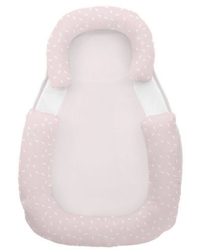 Poziționer pentru bebeluși KikkaBoo cu spumă cu memorie - Confetti, roz - 1
