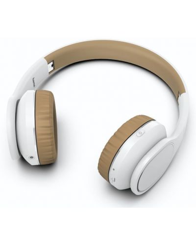 HAMA Casti"Touch" Bluetooth On-Ear, microfon, alb/maro, butoane touch - 3