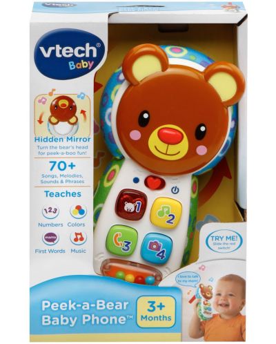 Jucarie pentru bebelusi Vtech - Telefon, ursulet - 5