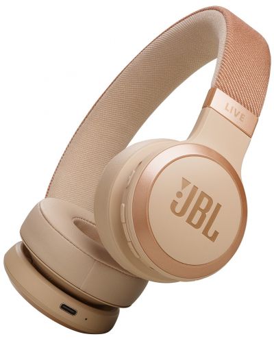 Căști wireless JBL - Live 670NC, ANC, Sandstone - 1