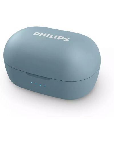 Casti wireless cu microfon Philips - TAT2205, TWS, albastre - 5