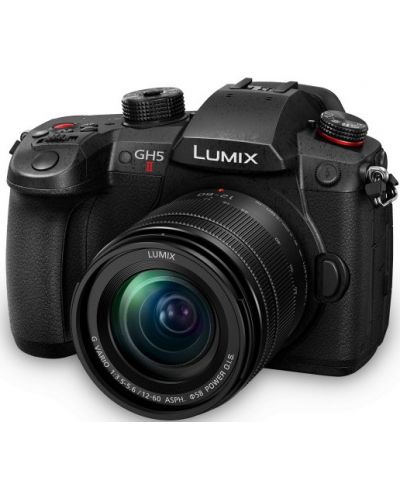 Aparat foto fără oglindă Panasonic - Lumix G GH5 II, 12-60mm, Black - 1
