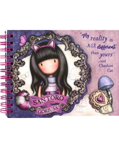 Caiet de note spiralat Santoro Gorjuss - Cheshire Cat - 1