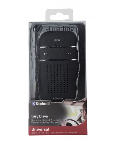 Casca wireless pentru masina Cellularline - Easy Drive, neagra - 3