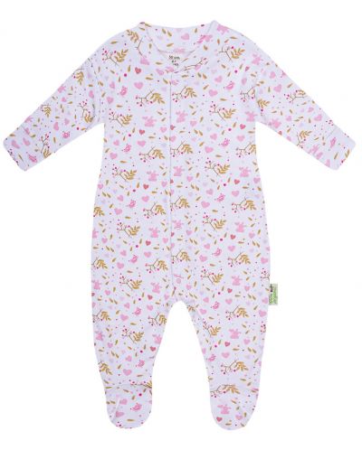 Salopetă pentru bebeluşi Bio Baby - 80 cm, 12-18 luni, roz - 1