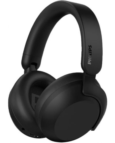 Căști fără fir cu un microfon Philips - TAH8000EBK/00, ANC, negru