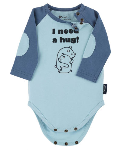 Body pentru bebelusi cu maneca lunga Sterntaler - Cu inscriptie "I need hug", 74 cm, 6-9 luni - 3