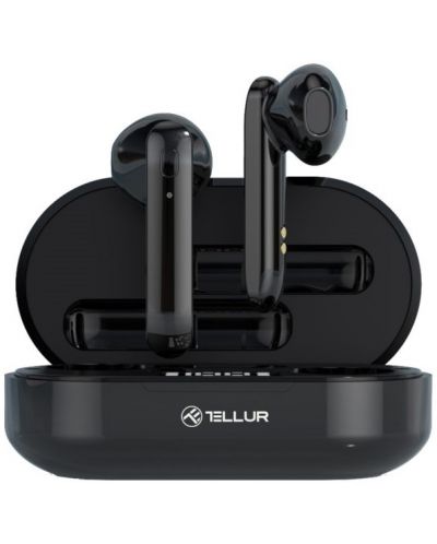 Casti wireless Tellur - Flip, TWS, negre - 1