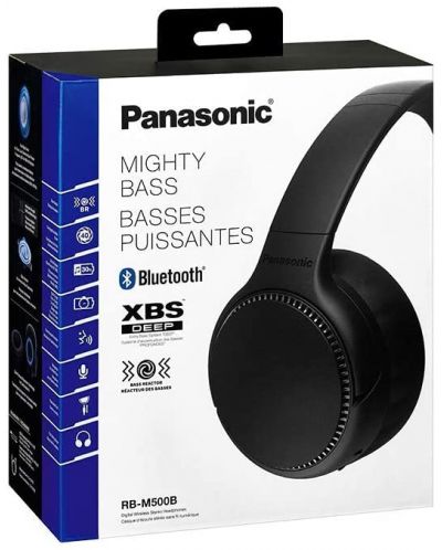Casti wireless cu microfon Panasonic - RB-M500BE, negre - 3
