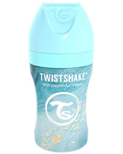 Biberon Twistshake - Marble blue, inox, 260 ml - 2