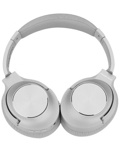 Căști wireless cu microfon PowerLocus - CD, ANC, argintiu - 4