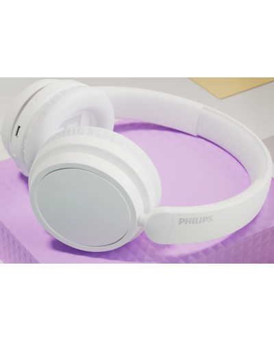 Căști wireless Philips - TAH5209WT/00, Bluetooth, albe - 10