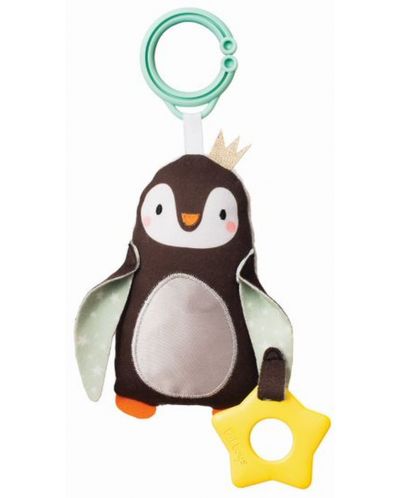 Zornaitoare moale pentru copii Taf Toys - Printul pinguin - 1