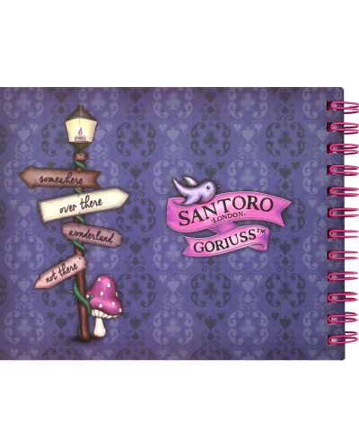 Caiet de note spiralat Santoro Gorjuss - Cheshire Cat - 3