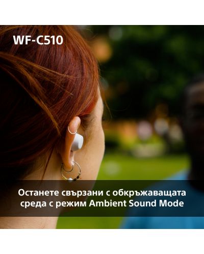 Căști wireless Sony - WF-C510, TWS, albe - 9