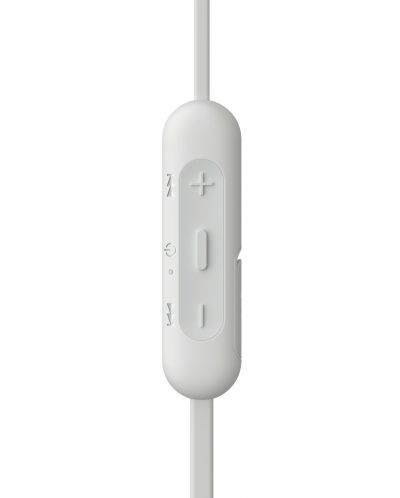 Casti wireless cu microfon Sony - WI-C310, albe - 3