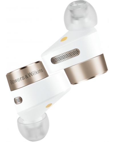 Casti wireless cu microfon Bowers & Wilkins - PI7, TWS, albe - 3