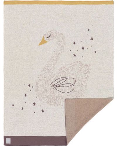 Pătură pentru copii Lassig - Swan, 75 x 100 cm - 1