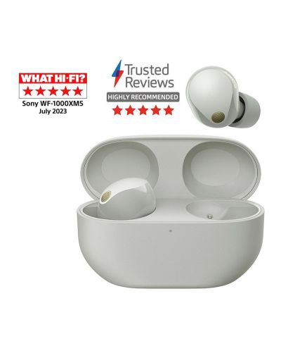 Căști wireless Sony - WF-1000XM5, TWS, ANC, argintiu | Ozone.ro