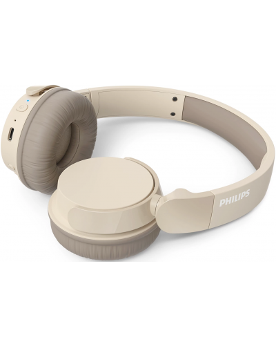 Căști wireless Philips - TAH3209BG/00, Bluetooth, bej - 2