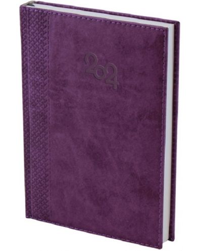 Spree Notebook - Cu copertă termică, 168 de foi, violet, 2024 - 1
