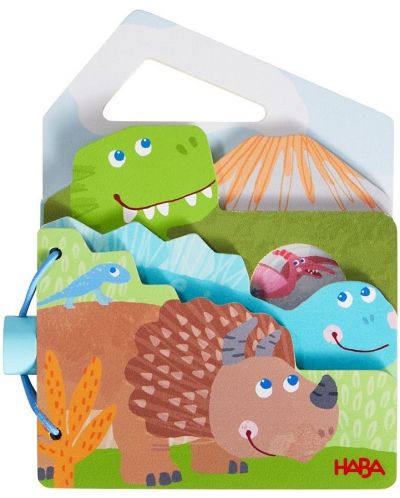 Carte de lemn pentru copii Haba - Dinozaur - 1