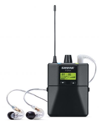 Sistem de microfoane fără fir Shure - P3TRA215CL-R12, negru - 2
