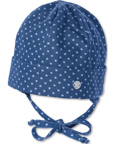 Pălărie pentru bebeluși cu protecție UV 30+ Sterntaler - stele, 39 cm, 3-4 luni, albastru - 1