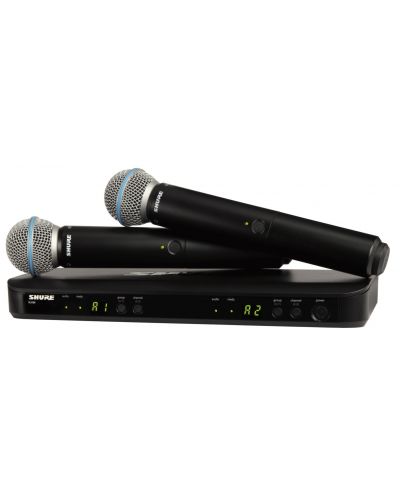 Sistem de microfoane fără fir Shure - BLX288E/B58-S8, negru - 1