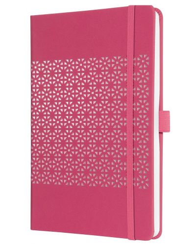 Carnețel cu coperta tare Sigel Jolie Format A5 - Pink, căptușite pagini - 2