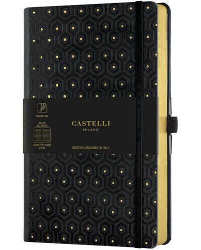 Castelli Copper & Gold - Honeycomb Gold, 13 x 21 cm, căptușit - 1