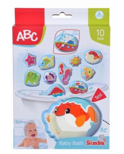 Puzzle magic pentru baie pentru bebelusi Simba Toys ABC - 10 piese - 2