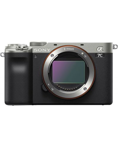 Aparat foto Mirrorless Sony - Alpha 7C, 24.2MPx, Silver - 1