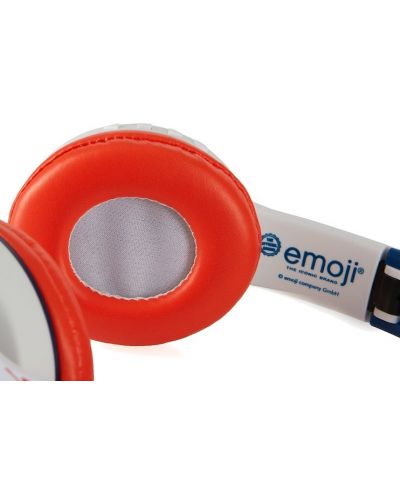 Casti wireless cu microfon Emoji – Game, pentru copii, albastre - 5