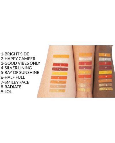 BH Cosmetics - Paletă de farduri Optimistic AF, 9 culori - 7